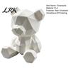 Unique DIY Art Project Polygon Bear Statue, Hand-Paint 3D Printed Ornament, Poly Geometric Fine Texture Craft Ornament Nordic Style Sculpture,