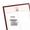 Korean Style Cute Little Bear Cartoon Plaid Sticky Notes for Journaling and Study, B5 Paper