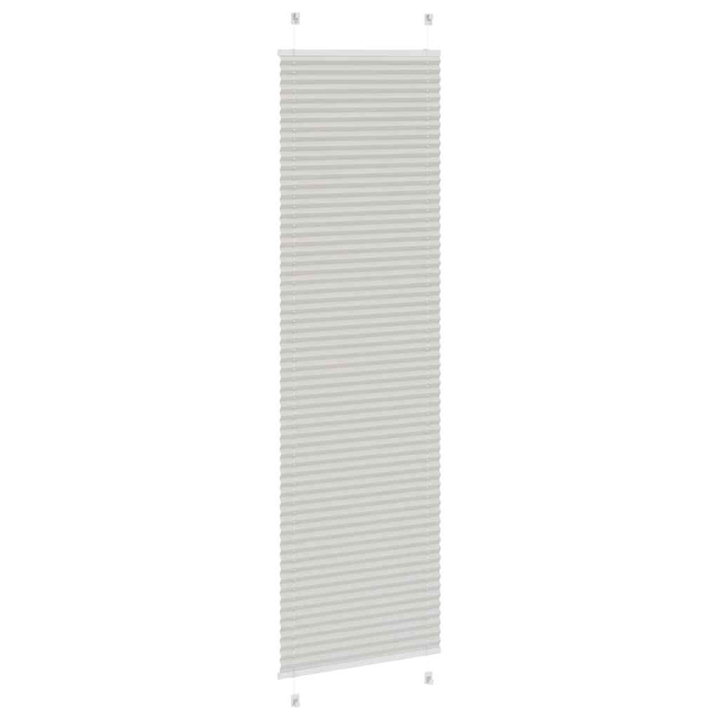 Light Grey Pleated Blind 55X200 Cm Fabric Width 54.4Cm