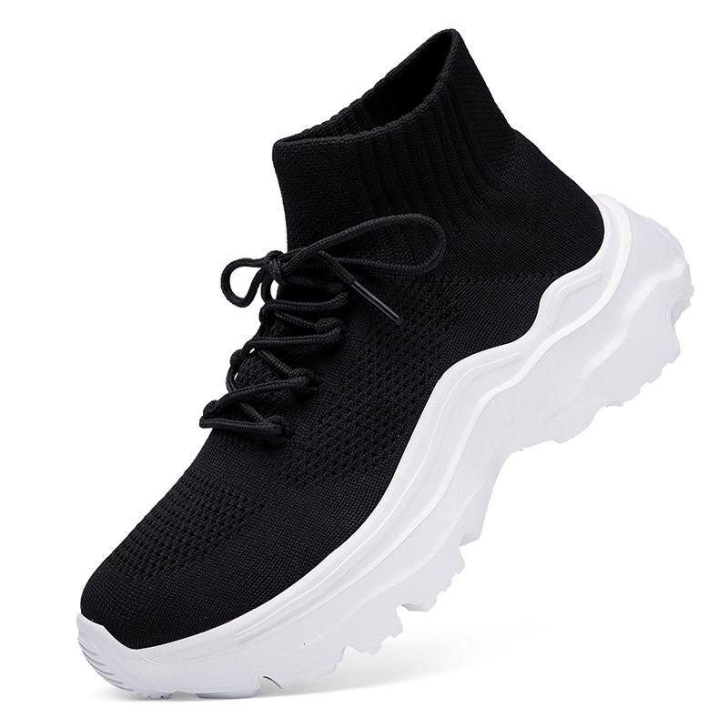 Fashion New Large Size Men's Casual Sports Shoes Fashion Thick Sole Light Thick Sole Men's Shoes Net Surface Increase Men's Sneakers