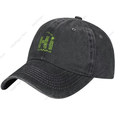 Hawaiian Islands Tribal Hi Hawaii Baseball Cap Denim Hats Funny Retro Dad Hat Adjustable Unisex