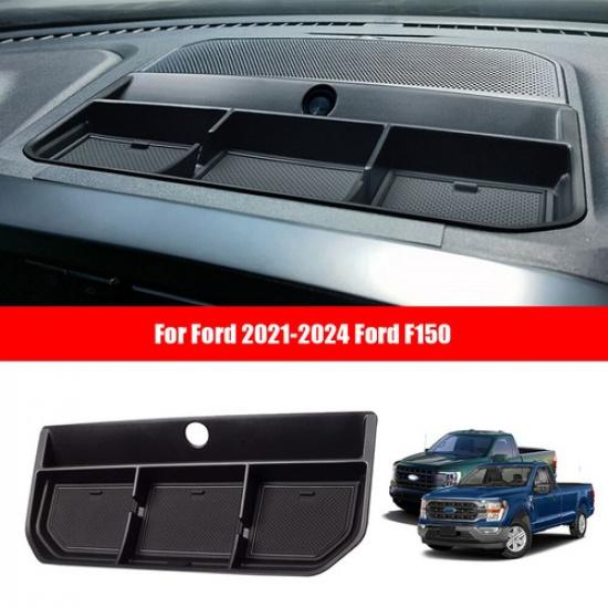 Black Center Console Dash Storage Tray Car For Ford -2024 Ford F150