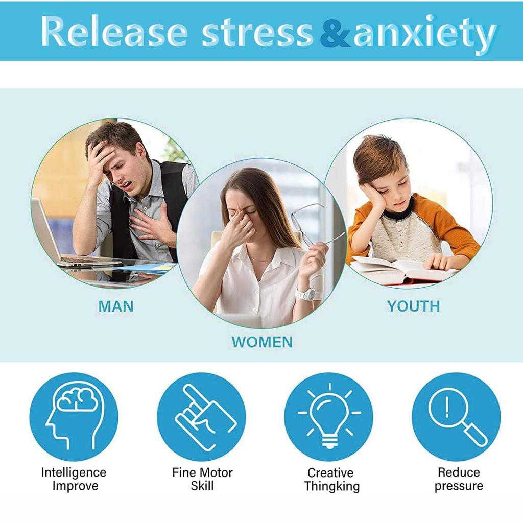 12-seitiger Zappelwürfel, zwölfeckiges Zappelspielzeug für Kinder und Erwachsene, Stress- und Angstlinderung, Depression, Anti mit ADHS, ADD, Zwangsstörung, Autismus