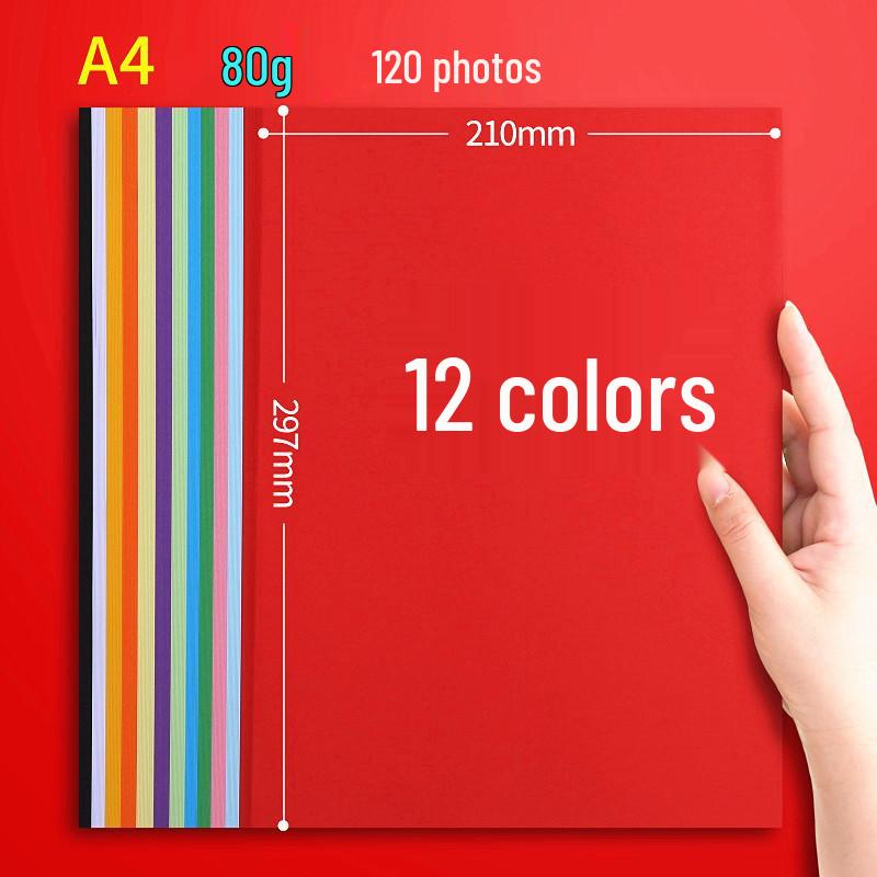 A4 Colored Printing and Origami Paper - 10 Colors