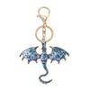 Fantasy Drachen Emaille Schlüsselanhänger Set Wyvern Schlüsselring Tasche Anhänger Auto Schlüssel Zubehör Geschenk