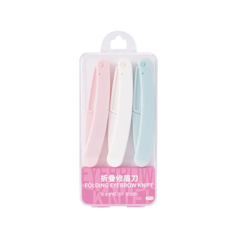 1/3/4Pcs Eyebrow Trimmer Scissor for Face Eyebrow Shaper Shaver Facial Epilators Pocketknife Eyebrow Profiler Hair Remover