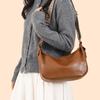 New Solid PU Zipper Sweet Women's Shoulder Bags Simplicity Large Capacity Female Bags Sale Retro Commuting Versatile Handbags