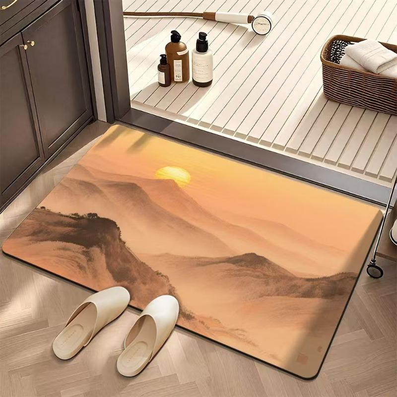 Bathroom absorbent diatom mud toilet non-slip doormat toilet toilet floor mat toilet