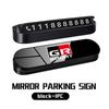 Mirror Surface Car Temporary Parking Plate Stop Signs Phone Number Plates For S2 Yaris Corolla Rav4 GR Auris Cruiser Prius JH2