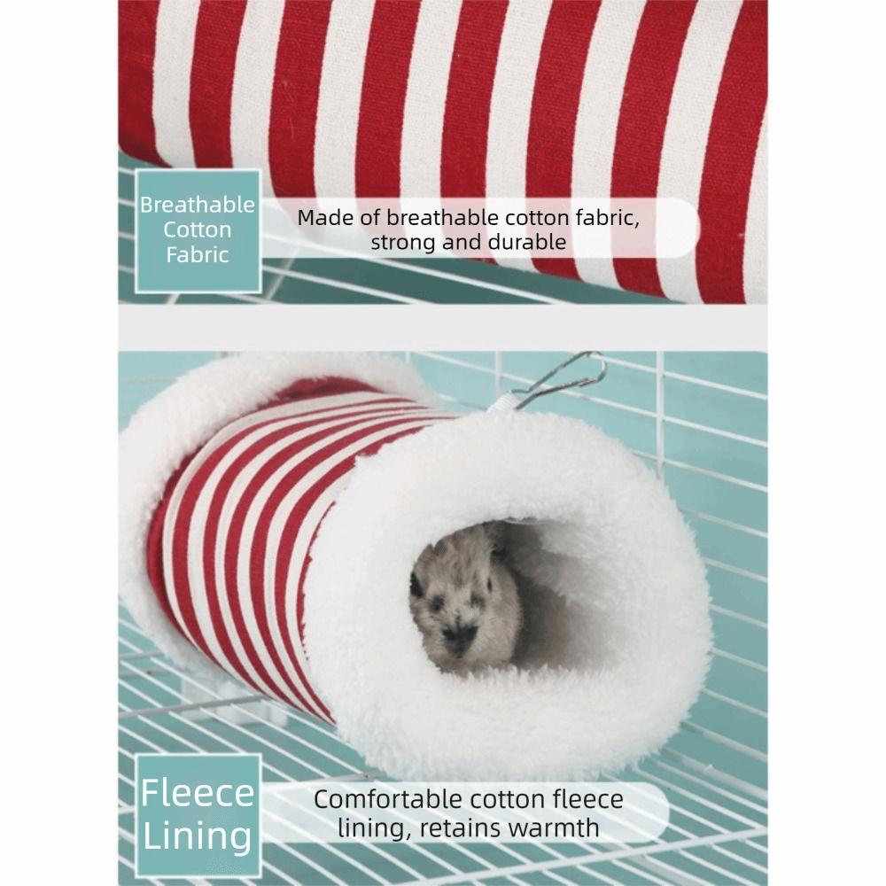 Warm Hanging Tunnel Nest Thickened Hamster Hammock Pet Cage Nest  for Guinea Pig Mice