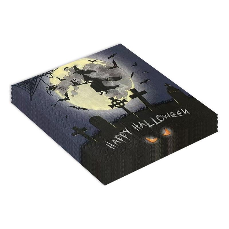 20pcs/Pac 33*33cm 2-Ply Disposable Party Napkin Halloween Pattern