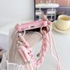 Crossbody Lanyard Strap Acrylic Chain Silicone Case For iPhone 17 Air 17 16 15 14 13 12 11 Pro Max X XR Max 7 8 Plus Samsung S25 S24 23 Ultra Plus