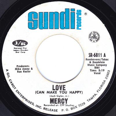 7inch Record MERCY - Love (Can Make You Happy) SR6811 Sundi Records 1969 US Soul/Funk Used