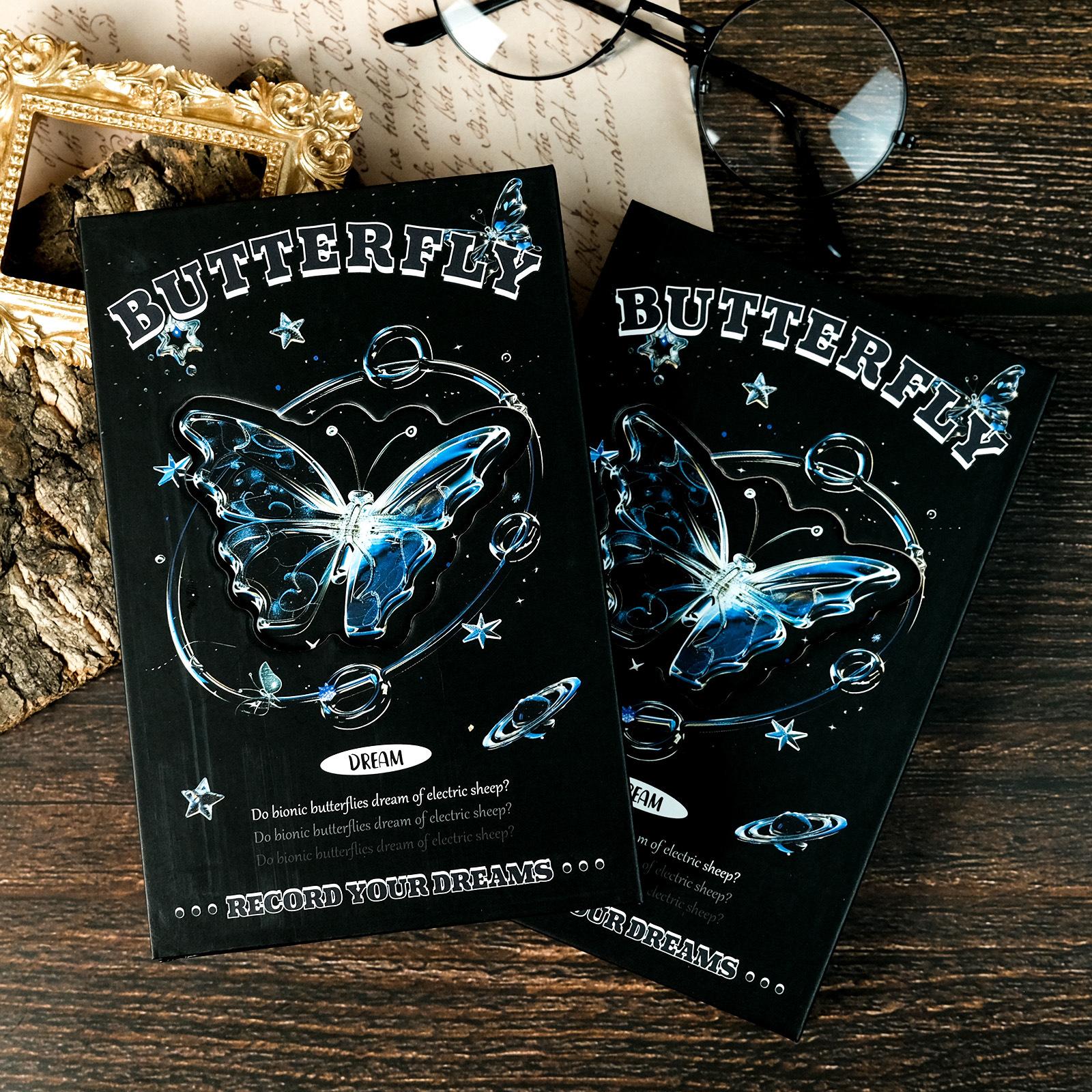 

Продвинутая серия «Жидкая бабочка» Портативный блокнот с жесткой обложкой, тройного сложения, Портативный блокнот, Креативный справочник