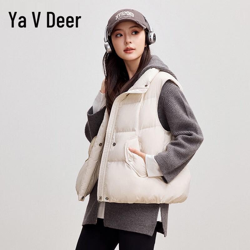 Dámská péřová vesta Yalu 2025 volného střihu se stojáčkem