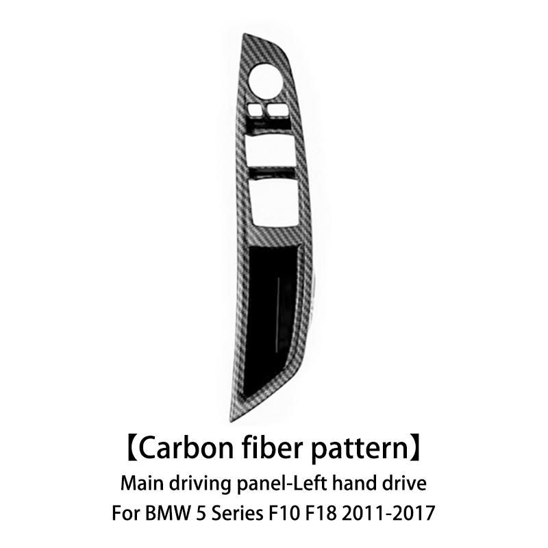 Car Interior Door Handle Panel Trim Cover Armrest Protective Sticker for BMW 2011-2017 5 Series F10 F18 F11 Left Hand Drive Only