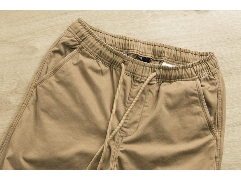 Men's Retro Straight-Leg Canvas Chino Pants - Casual Loose Fit Workwear Trousers