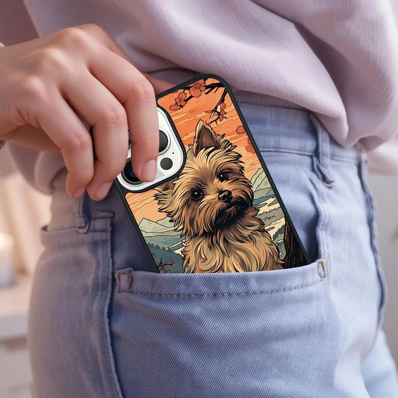 Yorkshire Terrier Dog Puppy Phone Case For iPhone 17 Air 15 16e 14 13 Pro Max Coque 12 11 Pro Max PLUS Cover