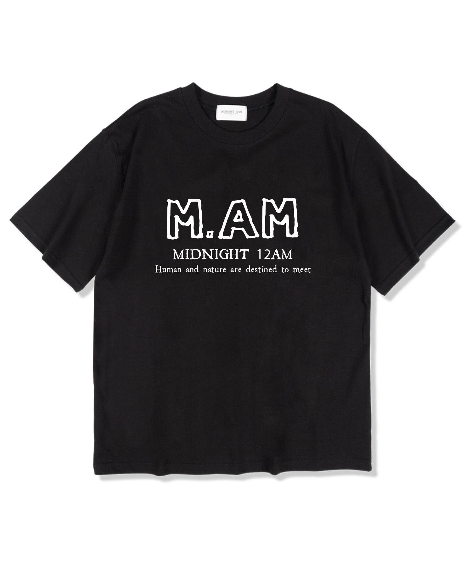 Midnight 12 Am M.Am Logo Short Sleeve T-Shirt Black L