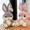 Cute Sweet Rabbit Doll Plush Toy Long-eared Rabbit Throw Pillow Rag Doll for Girls Birthday Gift