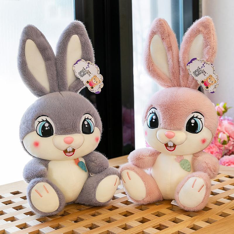 Nuovo peluche coniglietto dolce bambola coniglietto coppia decorazione cameretta bambini bambola di pezza regalo di compleanno