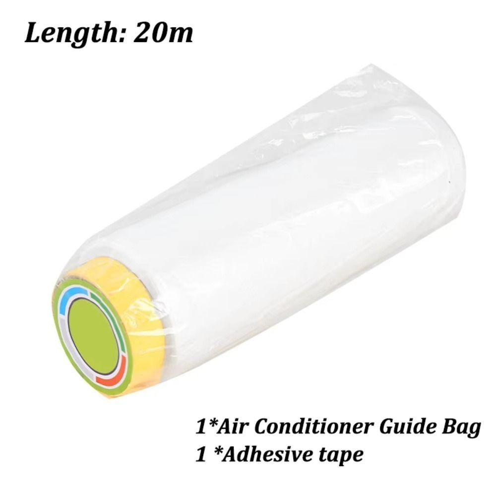 8/10/15/20M Air Conditioner Extended Bag Plastic Flexible Wind Duct Bag Summer Cooling Blowing Pipe Bag Air Flow Guidance