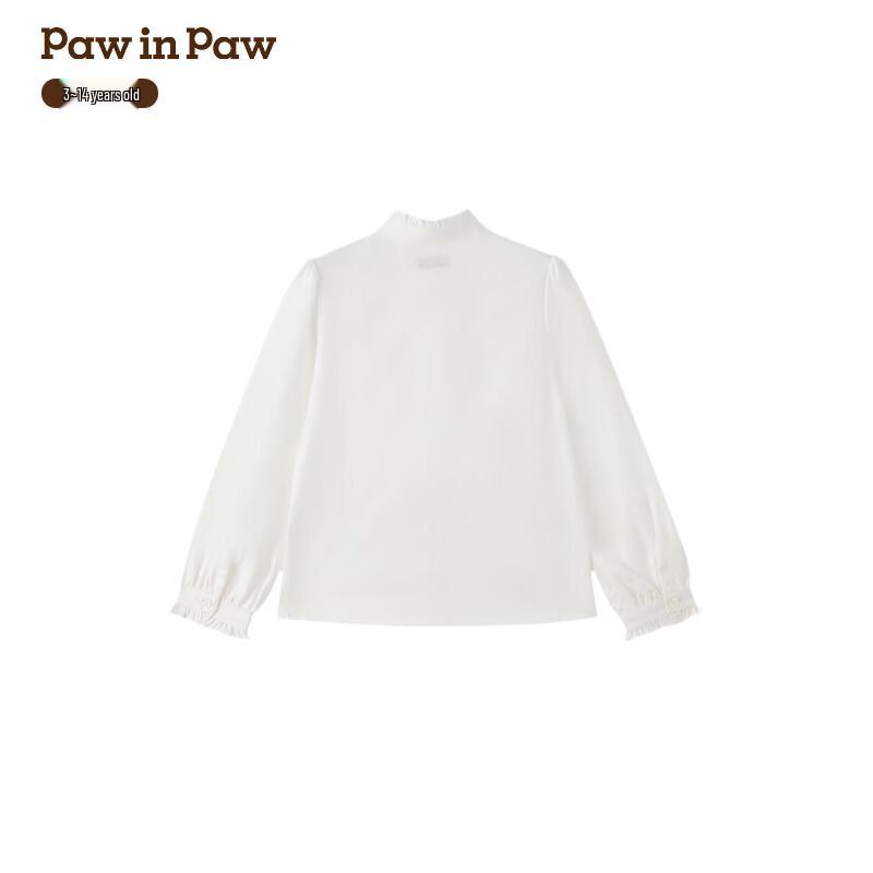 PawinPaw Girls  Cartoon Bear Casual Long Sleeve Shirt 120