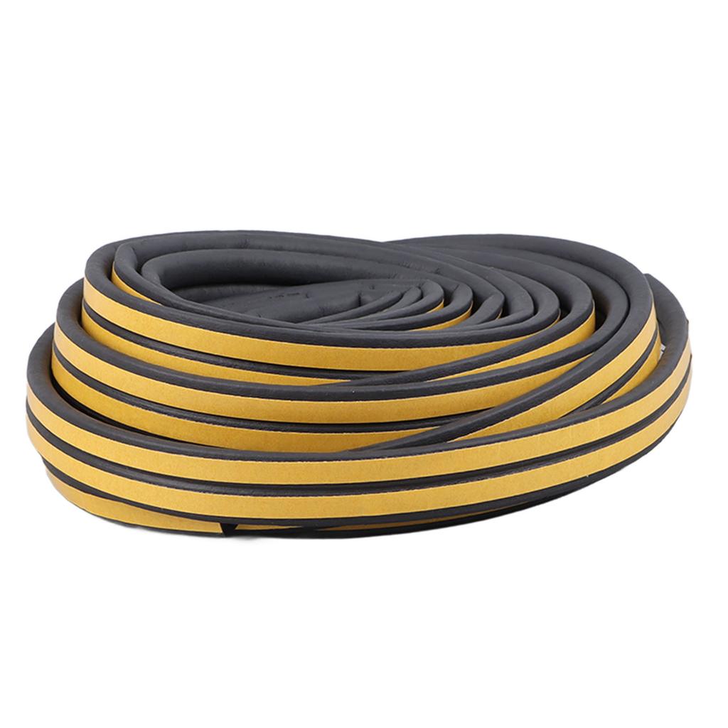 2 Roller 13m D Shape Rubber Weather Stripping Door Seal Strip Door Weatherstripping Soundproofing