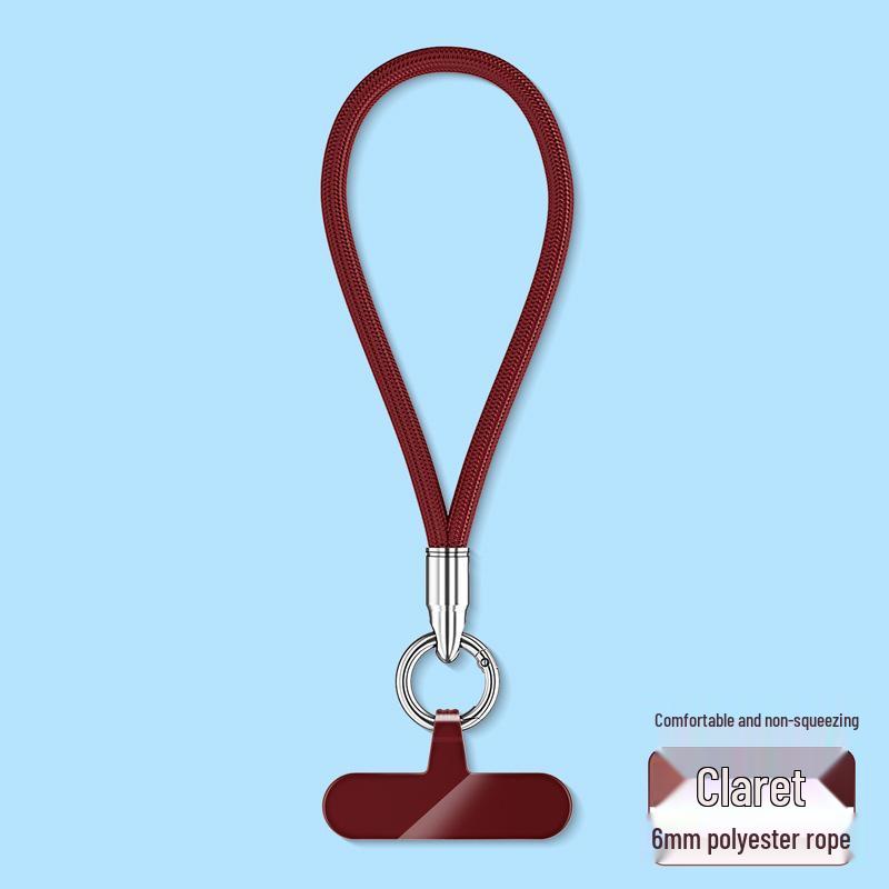 Šňůrka na mobilní telefon na zápěstí a přes tělo s kroužkem na prst, popruh proti ztrátě a těsnění proti pádu