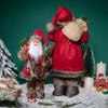 Standing Santa Claus  Statue Ornaments 30/45cm Santa Claus Toy Santa Claus Doll  Mall