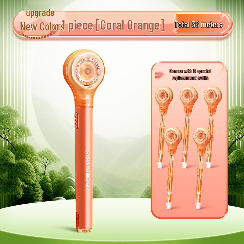 Portable Refillable Correction Tape Pen – Pen-Style, Large Capacity, Ideal for Students