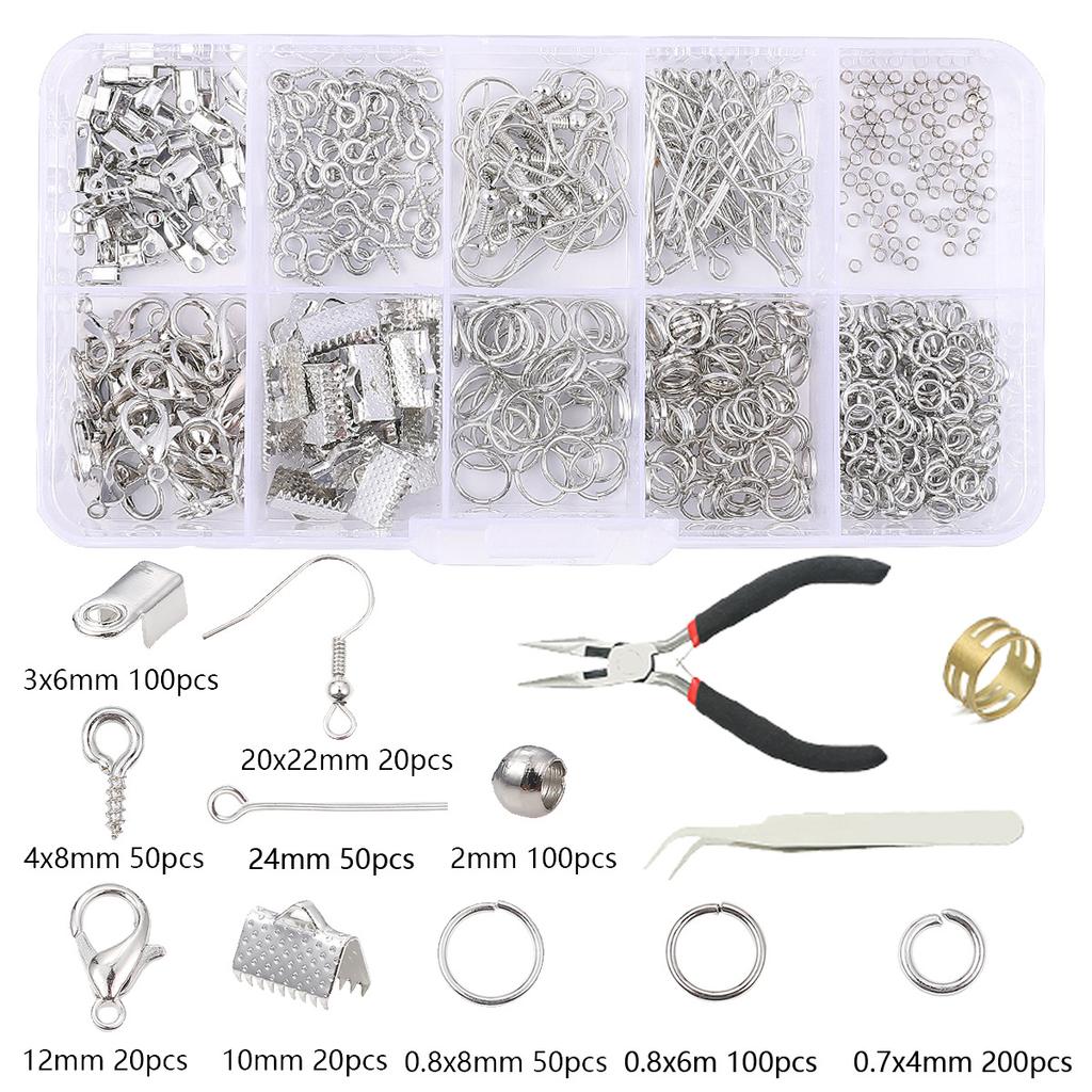 DIY Jewelry Accessories, Earrings, Ear Hooks, Bracelets, Necklaces, Handmade Bead Materials, Tool Sets