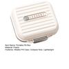xiaobudian 7 Compartments Pill Box, with Sealing Ring And Lock Buckle, Waterproof Double-Layer Medicine Organizer, for Travel Daily Use