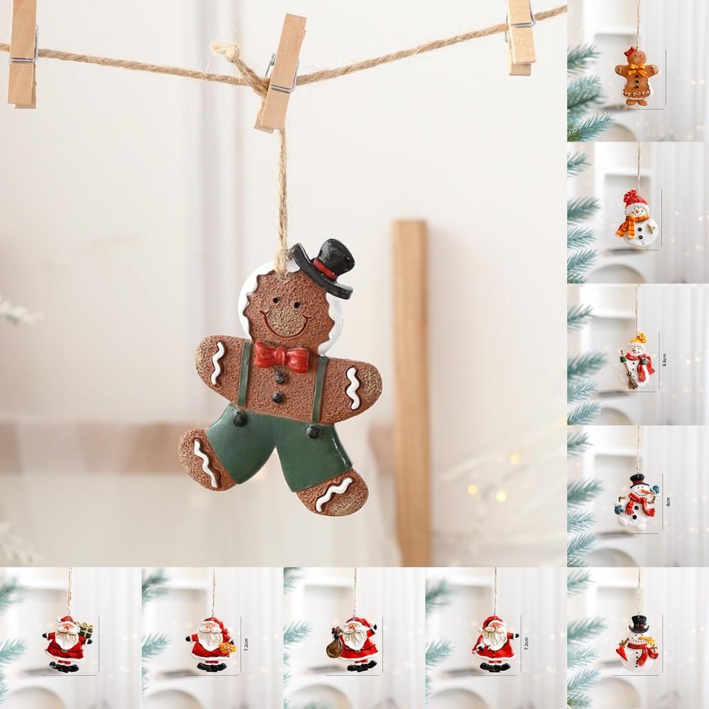 Christmas Ornaments Santa Snowman Gnome Festive Decorations Supplies Holiday