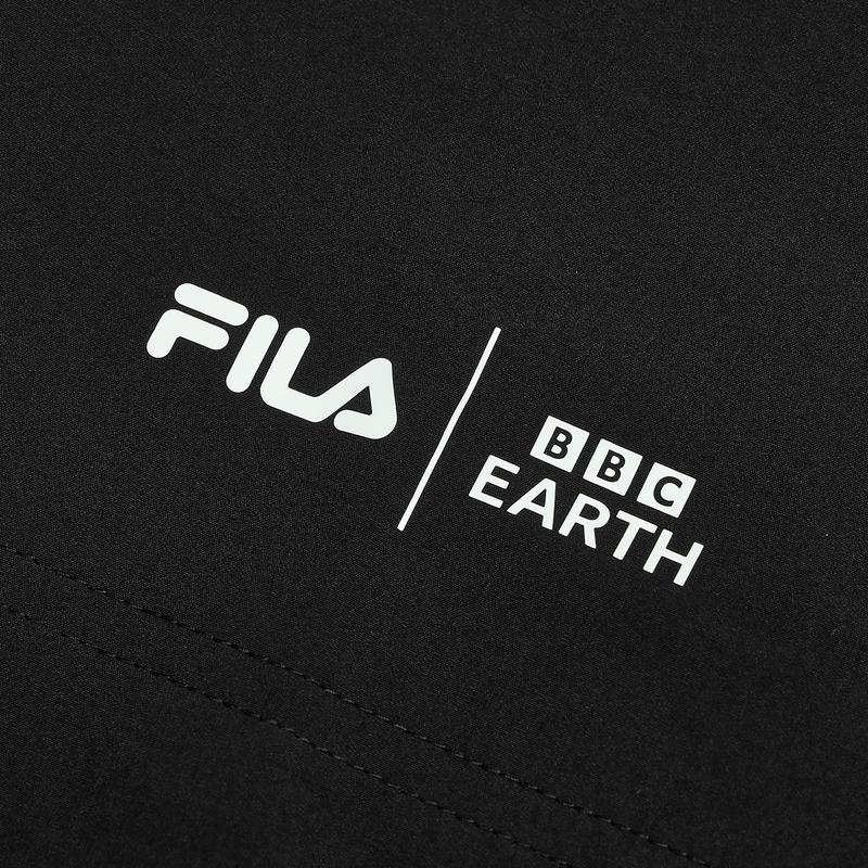 New FILA x BBC EARTH Casual Shorts Men's Pitch Black A11M437808FBK