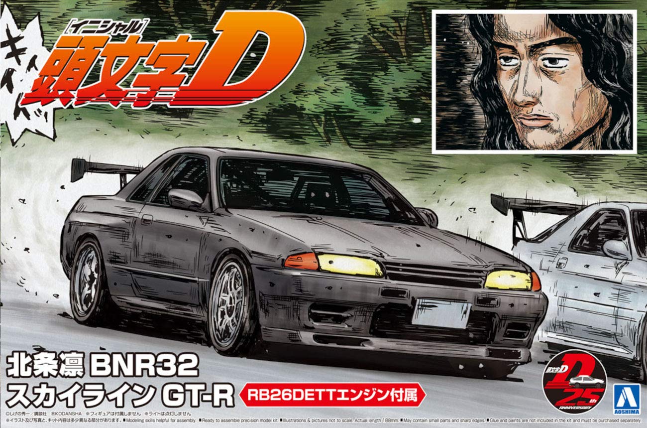

Aoshima Bunka Kyozai Серия Initial D 4 Ходзё Рин BNR32 Skyline Масштабный Пластиковый Модельный Комплект ООО. (АОСИМА) нет. GT-R 1/24