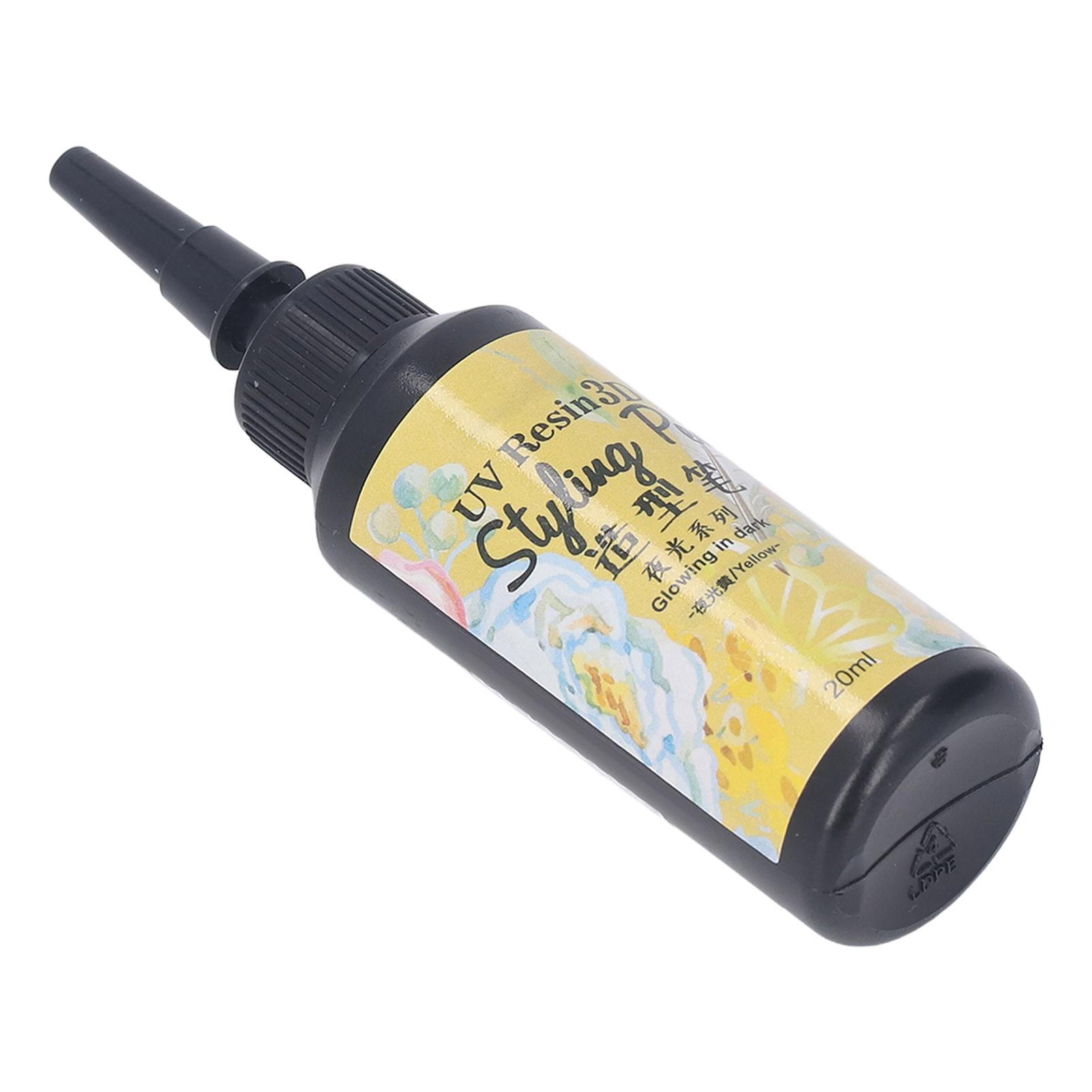 

Светящаяся УФ-смола 20 мл, дизайн в форме ручки, быстрое отверждение, яркий, насыщенный цвет, широко используемая УФ-эпоксидная смола