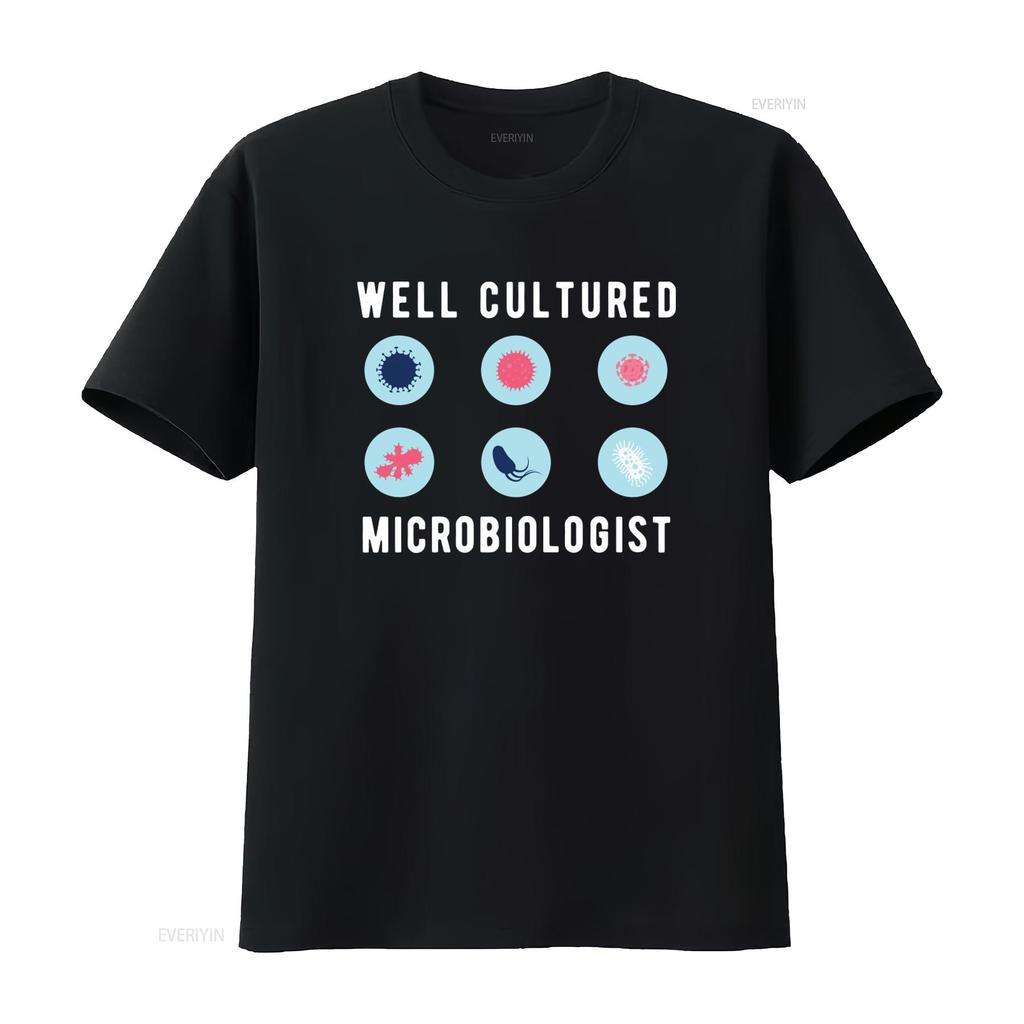 Microbiologist T Shirt Future Microbiology Teacher Well Cultured Science Lover  vintage Washed designer clothes Breathable