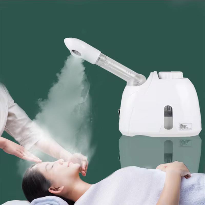350W Ozon Ansiktsdamper Varm Damp Luftfukter Ansikts Dyprensende Vaporisator Salong Hjemmespa Hudpleie Blekende Spray