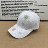 Light and breathable lace cap, hot diamond flower design, comfortable outdoor travel versatile sunshade baseball cap