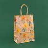 StoBag, Spring Floral Kraft Paper Gift Bags, for Birthday, Party Supplies, Eco-Friendly Paper, Children's  Package, 12/30pcs