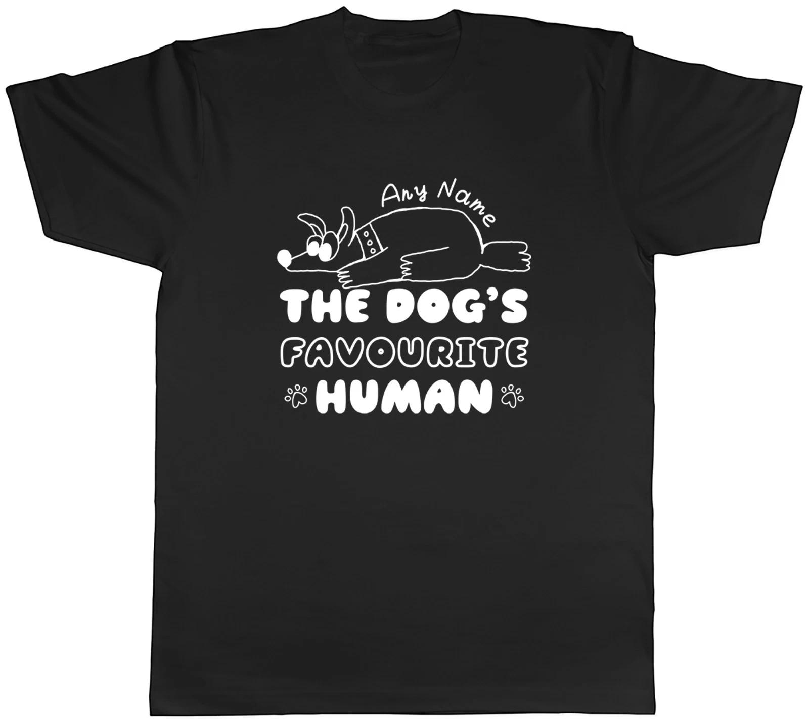Personalised Funny The Dog s Favourite Human Mens T-Shirt Tee Gift Top XL