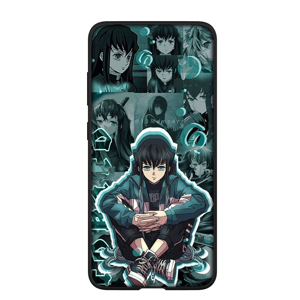 Pouzdro na telefon Samsung Galaxy S25 S24 S23 iPhone 16 15 Xiaomi Redmi Note 14 13 12 16E X 11 Pro Max OPPO Moto Huawei Muichiro Tokito Demon Slayer Cover
