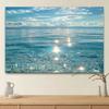 2D Shimmering Ocean Tapestry, Clear Water Sunlight Wall Backdrop