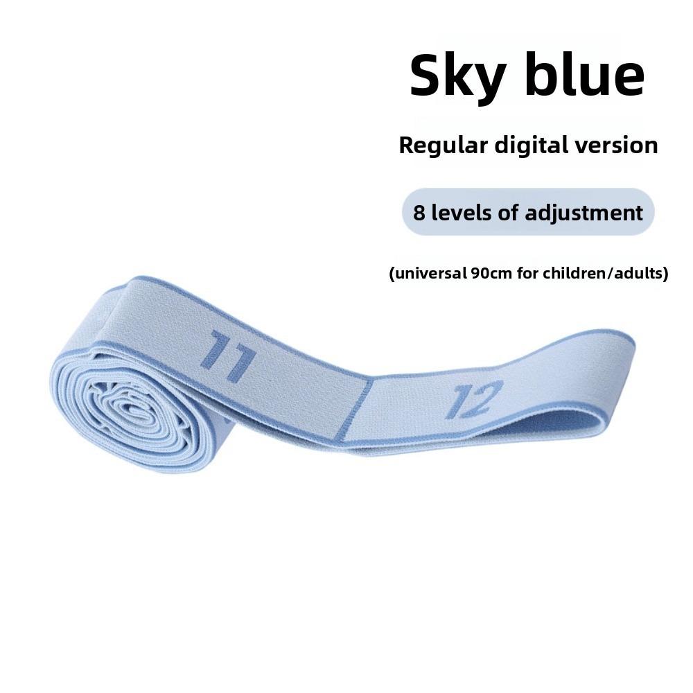8/10/12 Grid Yoga Stretch Band Multi-stage Adjustable Digital Resistance Band Flexible Dance Stretch Band