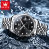 OLEVS 6743 Automatic Man Watch Original Luxury Brand Mechanical Watch Auto Date Waterproof Luminous Stainless Steel Men's Watch