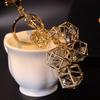 Elegant   Geometric Rhombus Keychain For Women Girls Metal Car Key Ring Creative  Bag Pendant Gift