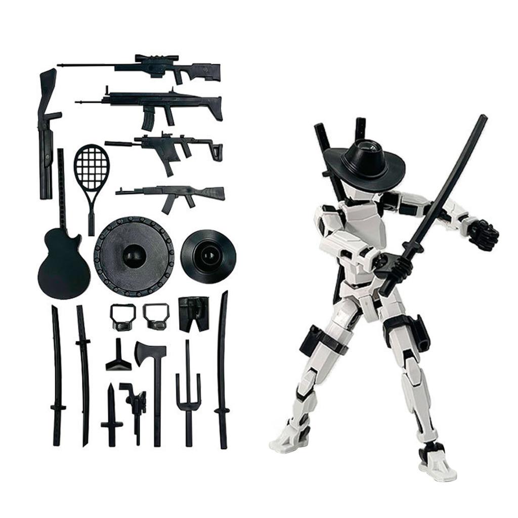 Creative Decompression Action Doll Set Assembly Model Ornament