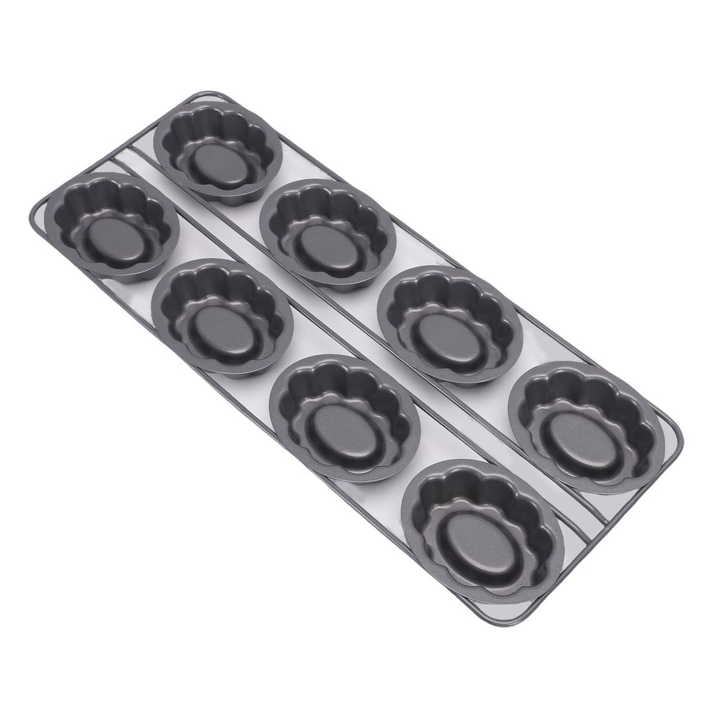 Fluted Cake Pan Cloud Shaped Carbon Steel Nonstick Flan Mold Pan for Chocolate Dessert Home Kitchen