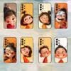 Cute Angry Little Girl Phone Case For Samsung S25,S24,S21,S22,S23,S30,Ultra,S20,Plus,Fe,Lite,5G Black Cover